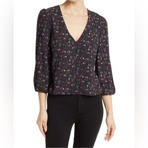 Marine Layer Stacy Patterned Floral Top